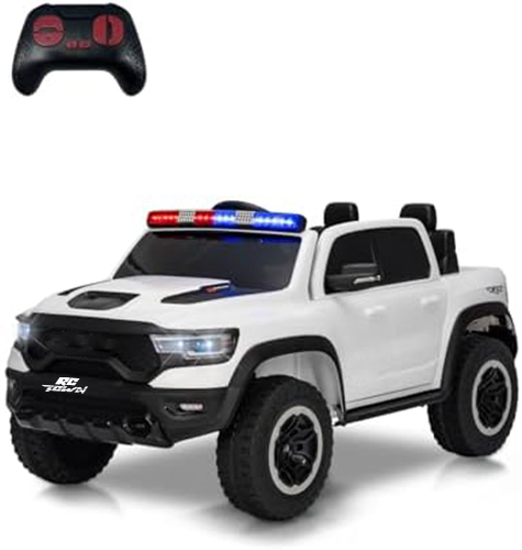 RCTOWN Licensed RAM 12V Electric Ride On Car for Kids, Battery Powered Ride On Truck with Parental Remote Control, Spring Suspension, LED Lights, Music, XXL Storage Box, Gift for Boys Girls