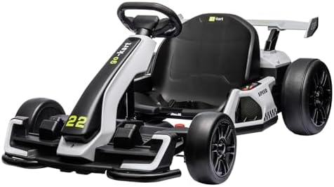 RCTOWN 24V Electric Go Kart,300W Powerful Drift Kart for Kids, Electric Pedal Kart,with 300W Strong Motor, Drift/Sport Mode, Big Battery, Eva Tire,Length Adjustmen for Outdoor Racing Toy-Green
