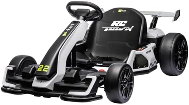 RCTOWN 24V Electric Go Kart,300W Powerful Drift Kart for Kids, Electric Pedal Kart,with 300W Strong Motor, Drift/Sport Mode, Big Battery, Eva Tire,Length Adjustmen for Outdoor Racing Toy-Green