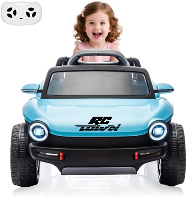 RCTOWN 12V Kids Ride On Car Licensed Volkswagen Beetle Electric Ride On Toy for Toddlers 4 Wheeler Vehicle with Parental Remote, Battery Level Display, LED Lights, USB, Horn, Music, Red