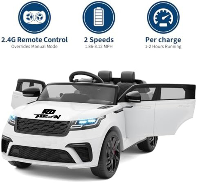RCTOWN Kids Ride On Car with Remote, Licensed Land Rover Kids Electric Car, Ride On Toys for Children 4-8 with Mp3 Player, Rocking, Pull Rod