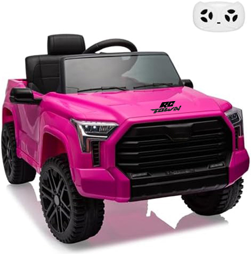 RCTOWN Ride on Truck Car, 12V Licensed Toyota Tundra Ride on Car w/Remote Control, Battery Powered Electric Car with Wear-Resistant Wheels, Spring Suspension, 3 Speeds, LED Lights, Gift for 3+ Kids
