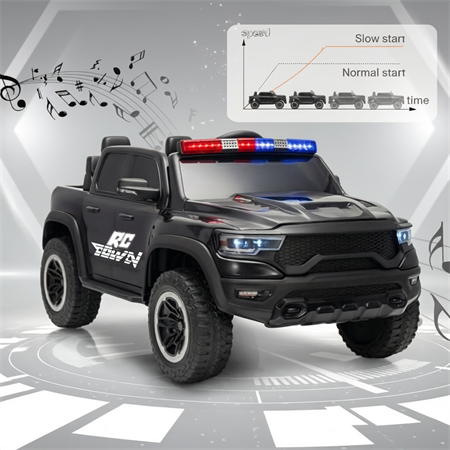 RCTOWN Licensed RAM 12V Electric Ride On Car for Kids, Battery Powered Ride On Truck with Parental Remote Control, Spring Suspension, LED Lights, Music, XXL Storage Box, Gift for Boys Girls