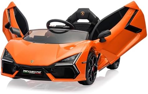 RCTOWN 12V Kids Ride On Car, Licensed Lamborghini Revuelto Electric Car for Kids Over 37 Months, Battery Powered Sports Car Toy with Remote Control, Bluetooth, Headlight, Music, Purple