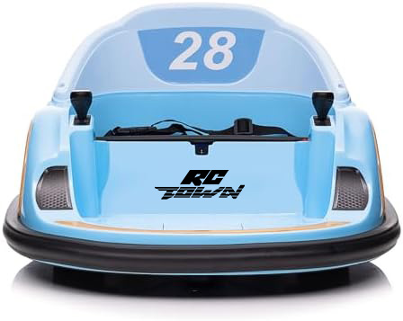 RCTOWN 12V Ride On Bumper Car for Kids Ride on Toy Gifts Toddlers Electric Bumping Car with Remote Control, Battery Display, 360 Degree Spin, LED Lights, Music, Pink