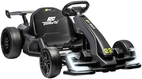 RCTOWN 24V Electric Go Kart,300W Powerful Drift Kart for Kids, Electric Pedal Kart,with 300W Strong Motor, Drift/Sport Mode, Big Battery, Eva Tire,Length Adjustmen for Outdoor Racing Toy-Green