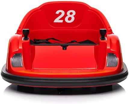 RCTOWN 12V Ride On Bumper Car for Kids Ride on Toy Gifts Toddlers Electric Bumping Car with Remote Control, Battery Display, 360 Degree Spin, LED Lights, Music, Pink