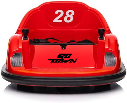 RCTOWN 12V Ride On Bumper Car for Kids Ride on Toy Gifts Toddlers Electric Bumping Car with Remote Control, Battery Display, 360 Degree Spin, LED Lights, Music, Pink