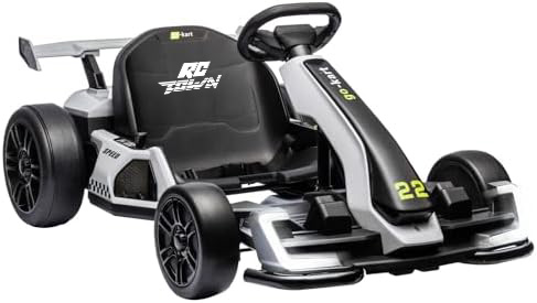 RCTOWN 24V Electric Go Kart,300W Powerful Drift Kart for Kids, Electric Pedal Kart,with 300W Strong Motor, Drift/Sport Mode, Big Battery, Eva Tire,Length Adjustmen for Outdoor Racing Toy-Green