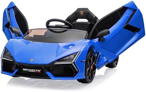 RCTOWN 12V Kids Ride On Car, Licensed Lamborghini Revuelto Electric Car for Kids Over 37 Months, Battery Powered Sports Car Toy with Remote Control, Bluetooth, Headlight, Music, Purple