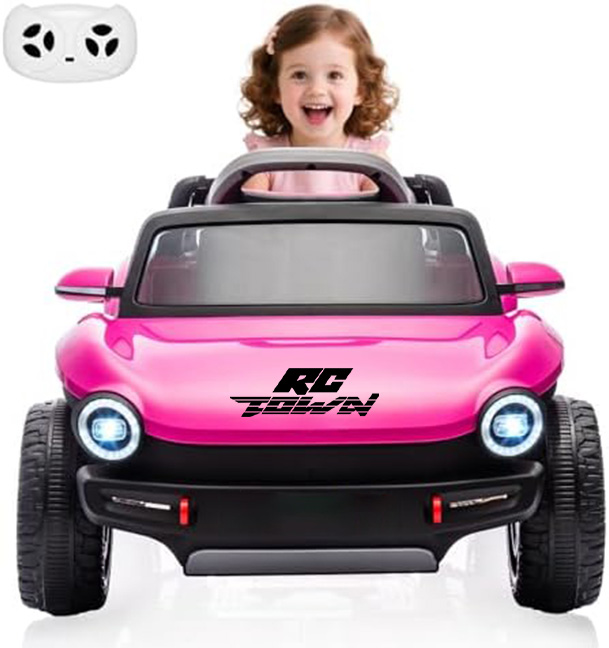 RCTOWN 12V Kids Ride On Car Licensed Volkswagen Beetle Electric Ride On Toy for Toddlers 4 Wheeler Vehicle with Parental Remote, Battery Level Display, LED Lights, USB, Horn, Music, Red