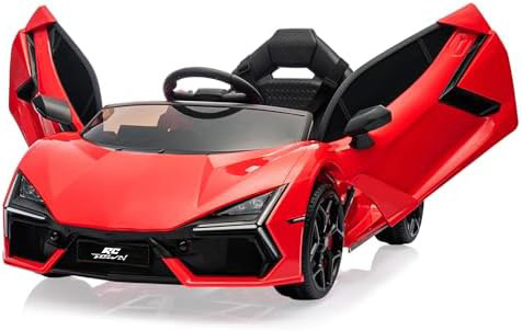 RCTOWN 12V Kids Ride On Car, Licensed Lamborghini Revuelto Electric Car for Kids Over 37 Months, Battery Powered Sports Car Toy with Remote Control, Bluetooth, Headlight, Music, Purple