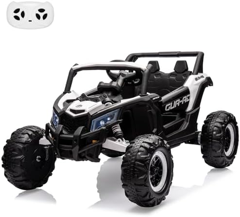 RCTOWN 24V Ride On Car for Kids w/Remote Control, Battery Powered Off-Road UTV, 400W Motors,19" Spacious Seat, 4 Shock Absorbers, 4.5 Mph Max Speed, Music, LED Lights, Electric Car for Big Kids, Blue