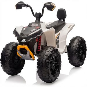 RCTOWN 24V 2 Seater Kids ATV, Electric Car for Kids, 4-Wheeler Electric ATV, Off-Road Dirt Quad Car with Powerful Motor, 14.4" Wheels, High Low Speed, Music, LED Lights, Ride On Car for Older Boys and Girls