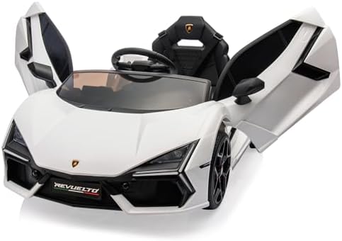 RCTOWN 12V Kids Ride On Car, Licensed Lamborghini Revuelto Electric Car for Kids Over 37 Months, Battery Powered Sports Car Toy with Remote Control, Bluetooth, Headlight, Music, Purple
