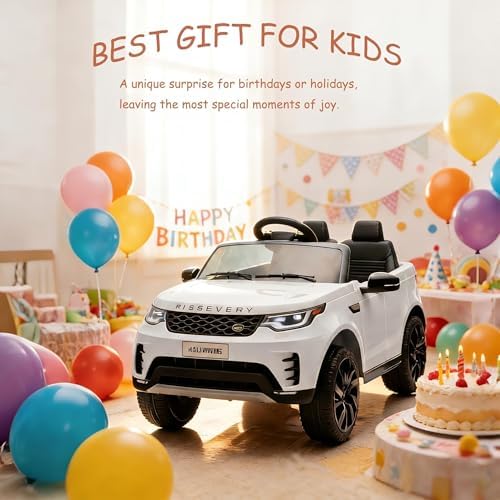 RCTOWN Electric Car for Kids, Toddler Electric Vehicle,Children Ride On Toy with Parental Remote Control/2 Seaters/Music/LED Lights for Ages 3+