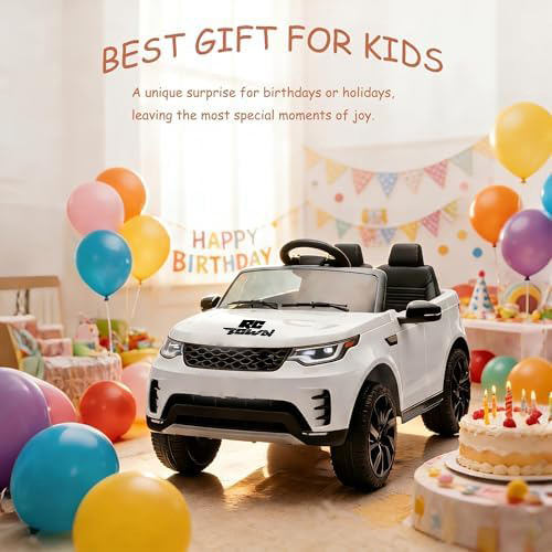 RCTOWN Electric Car for Kids, Toddler Electric Vehicle,Children Ride On Toy with Parental Remote Control/2 Seaters/Music/LED Lights for Ages 3+