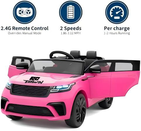 RCTOWN Kids Ride On Car with Remote, Licensed Land Rover Kids Electric Car, Ride On Toys for Children 4-8 with Mp3 Player, Rocking, Pull Rod