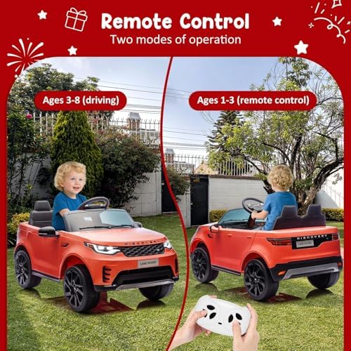 RCTOWN Electric Car for Kids, Toddler Electric Vehicle,Children Ride On Toy with Parental Remote Control/2 Seaters/Music/LED Lights for Ages 3+
